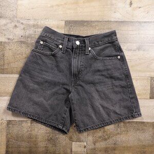 Levi’s ’94 Baggy Shorts Black Denim Women’s W24 Y2K Retro 7" Inseam